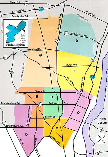 A Map of the News Gleaner's Coverage Area