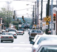 Motorists head east on Princeton Ave